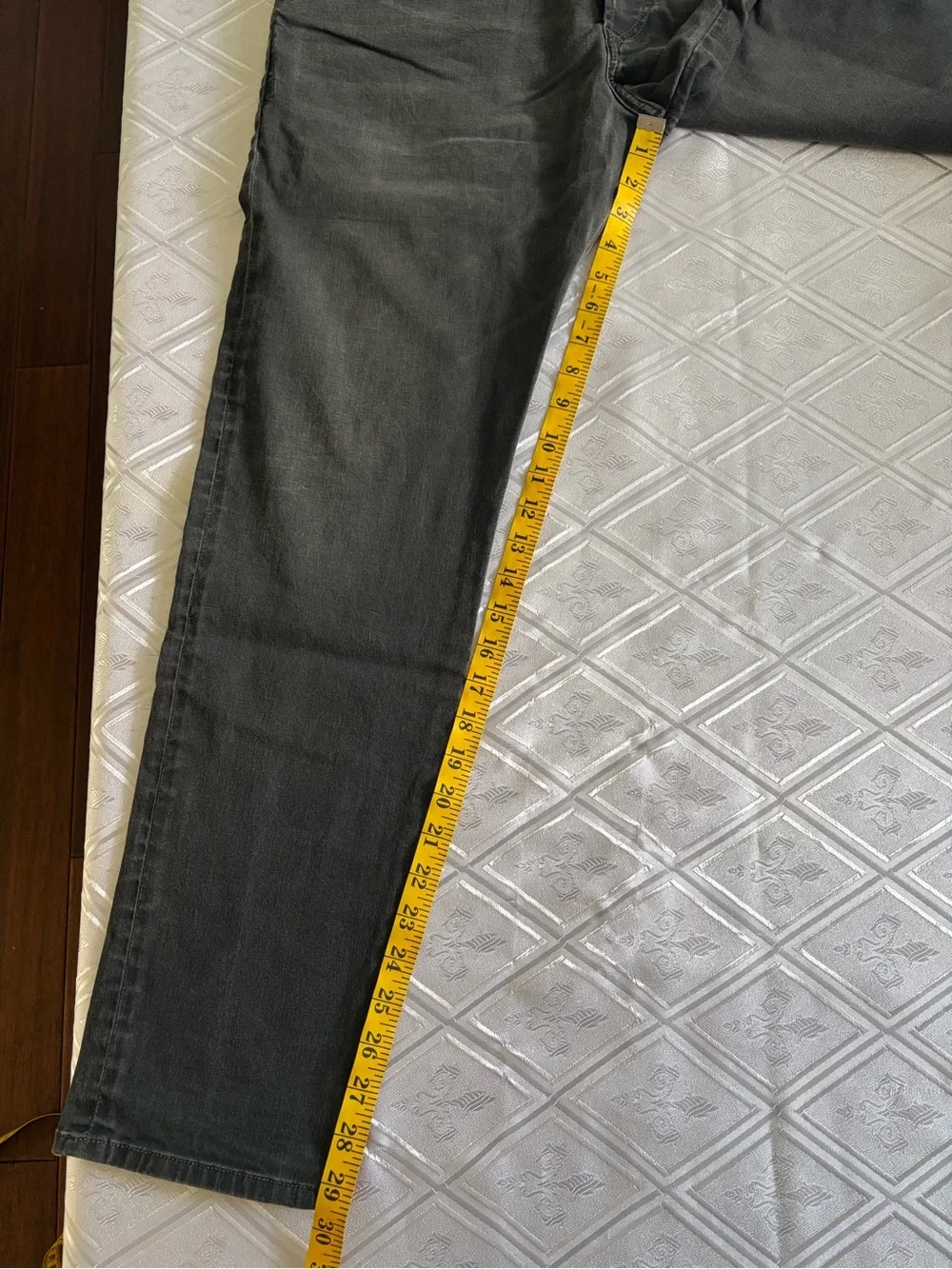 Diesel Men’s Slim Straight Jeans in Charcoal Gray